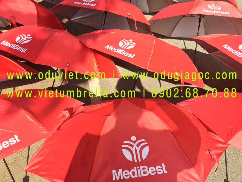 xưởng sản xuất ô dù cầm tay in logo quảng cáo